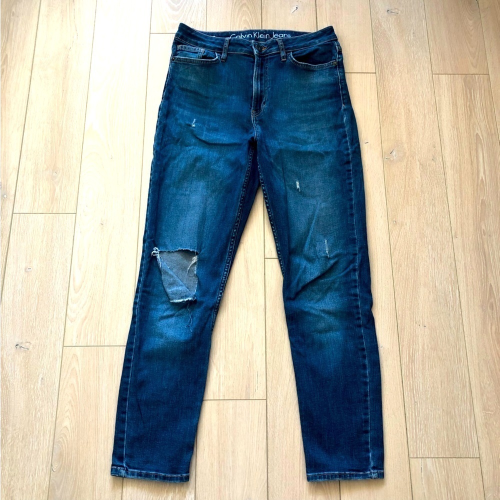 Calvin Klein Jeans High Rise Ankle Jeans